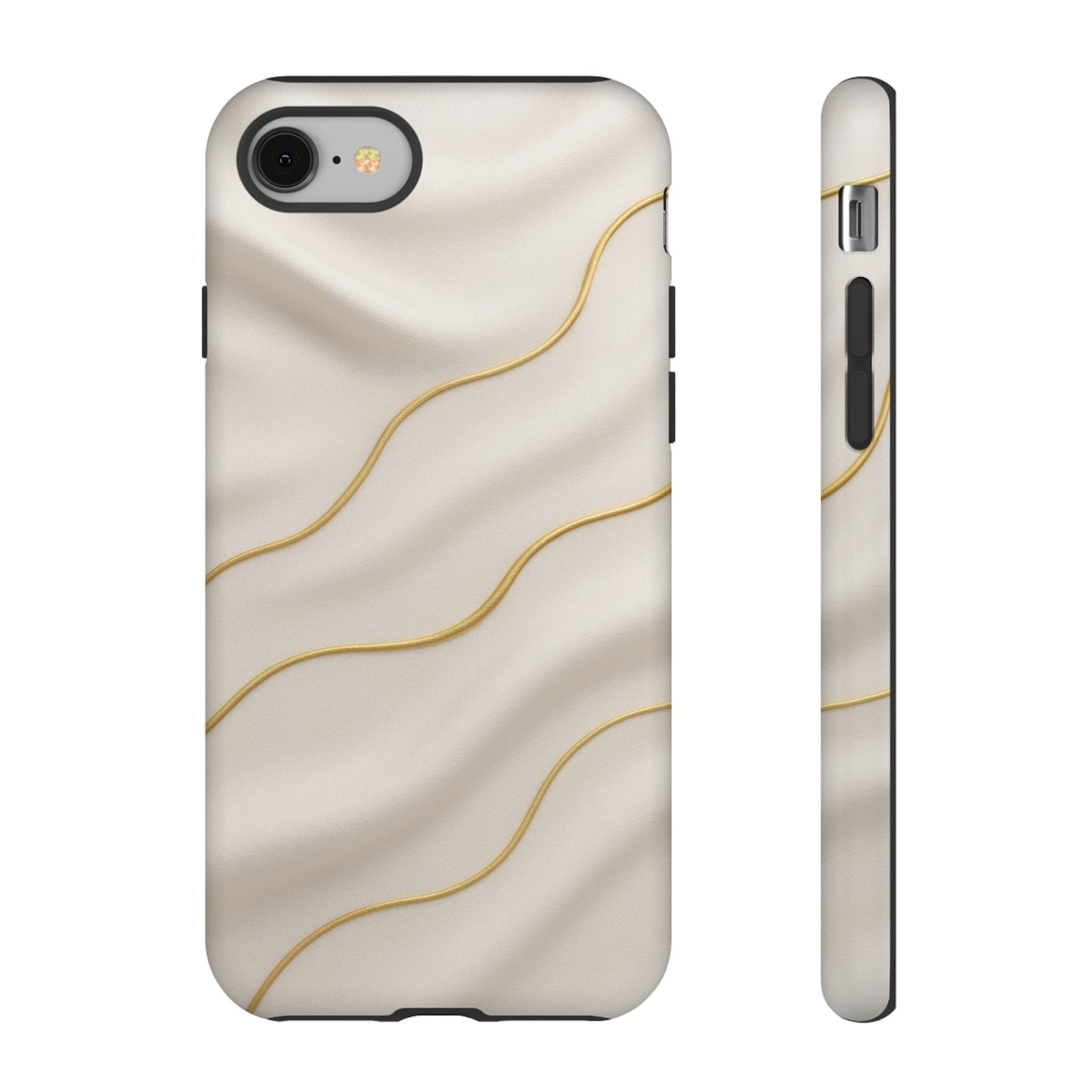 Elegant Gold Wave Tough iPhone Case - Shamo's