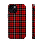 Red Tartan Plaid Impact-Resistant iPhone Case | MagSafe compatibility  Shamo's iPhone 13 Mini / Glossy