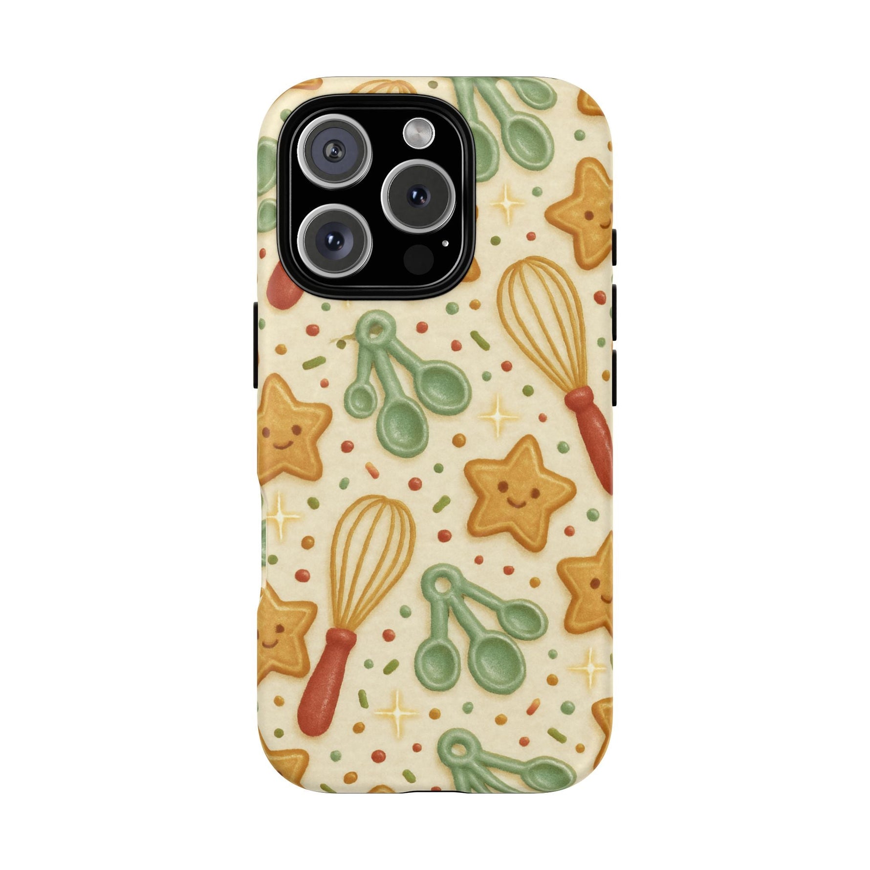 Baking Holiday iPhone Case — Cute Whisk & Cookie Pattern | compatible with MagSafe  Shamo's iPhone 16 Pro / Matte