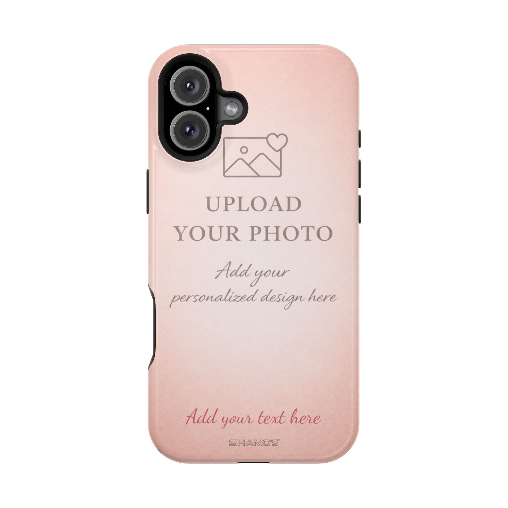 Personalizable iPhone Case | Add Your Own Photo and Text | MagSafe Compatible - iPhone 16 Plus / Glossy - Shamo's