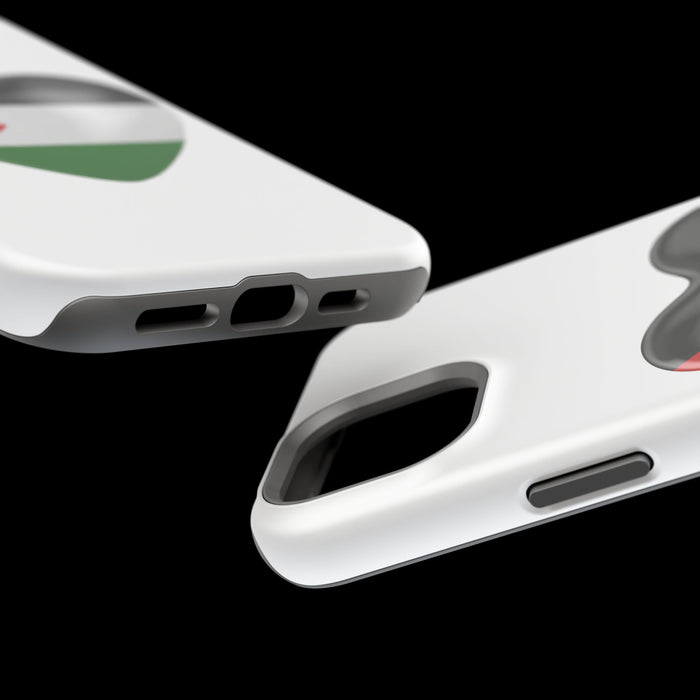 MagSafe Tough Cases with Palestinian flag in heart shape