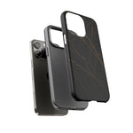 Black Marble Tough iPhone Case  Shamo's