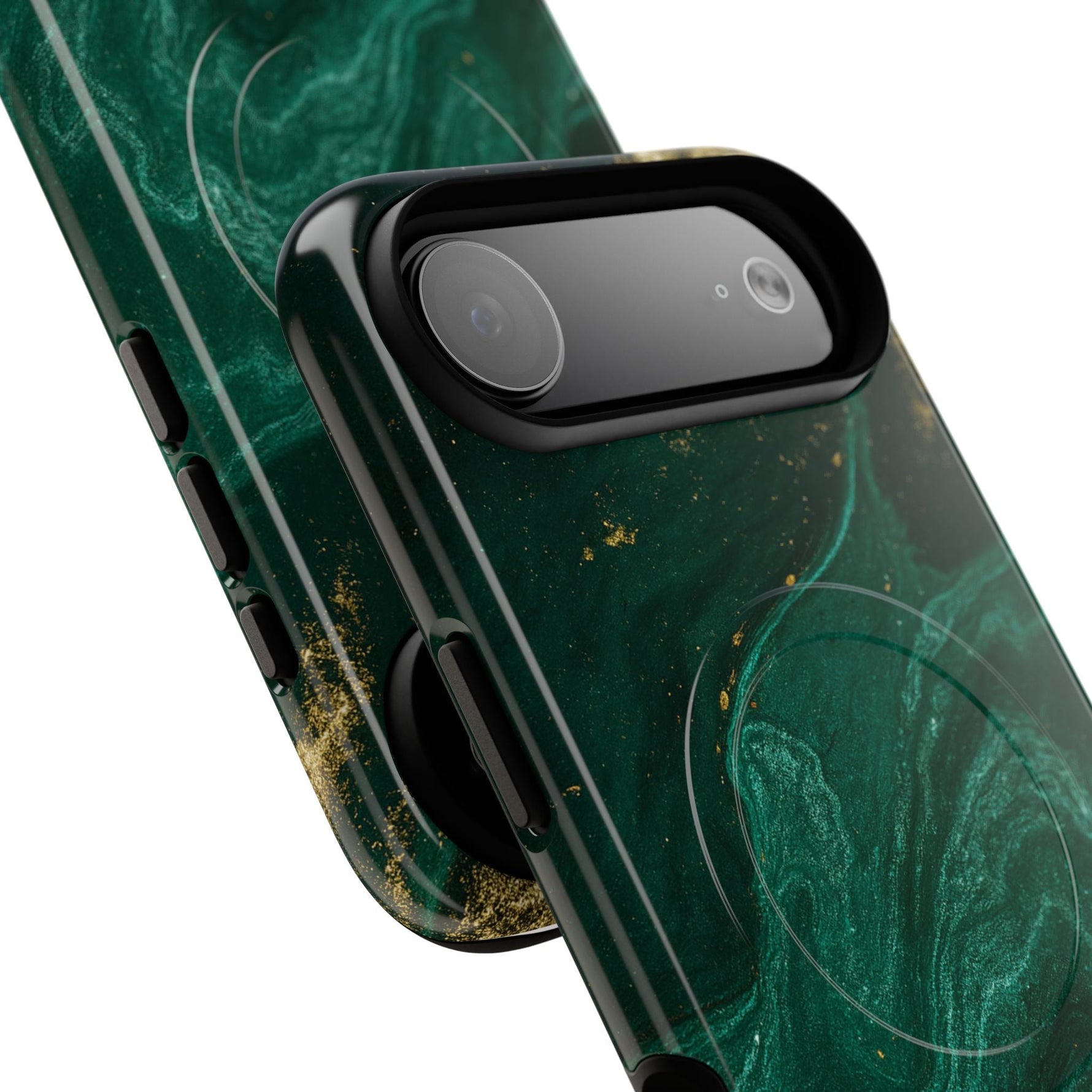 Emerald Marble with Gold Veins iPhone Case | with MagSafe  Shamo's