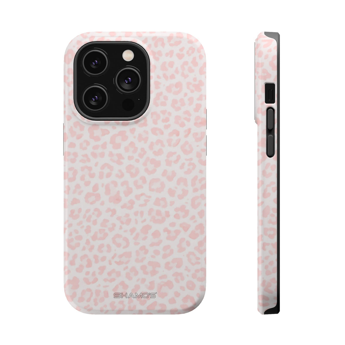 Pink Leopard Impact-Resistant iPhone Case | MagSafe