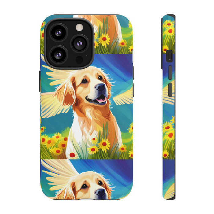 Tough Cases Golden Retriever with Wings Phone case