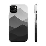 Monochrome Mountain Design iPhone Case | MagSafe