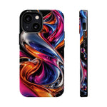 Liquid Aurora MagSafe Phone Case – Colorful Chrome-Effect Swirls | Glossy