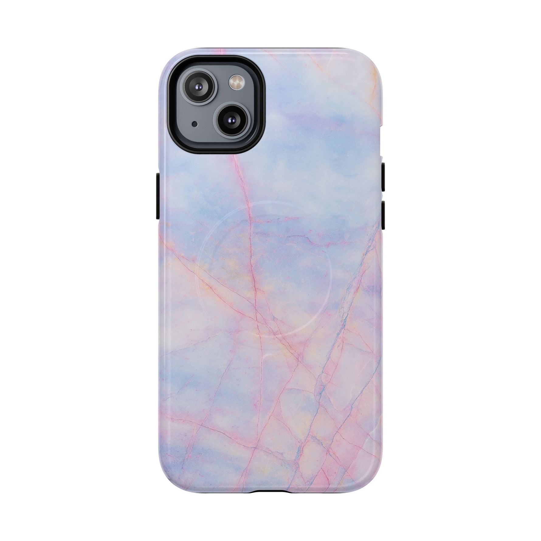 Pastel Marble iPhone Cover (MagSafe Compatible)  Shamo's iPhone 14 Plus / Glossy