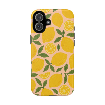 Lemon Fruit Design iPhone Case | MagSafe Compatible