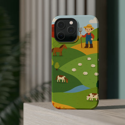 Farm-Themed Impact-Resistant MagSafe Phone Case