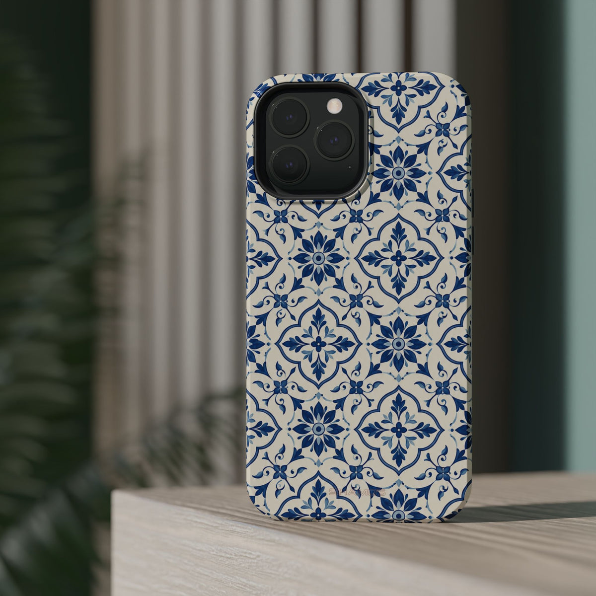 Lisbon Tile – Blue Ornamental MagSafe Phone Case