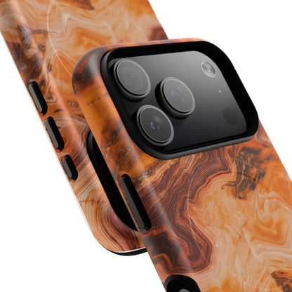 Amber Agate Marble iPhone Case — compatible with MagSafe