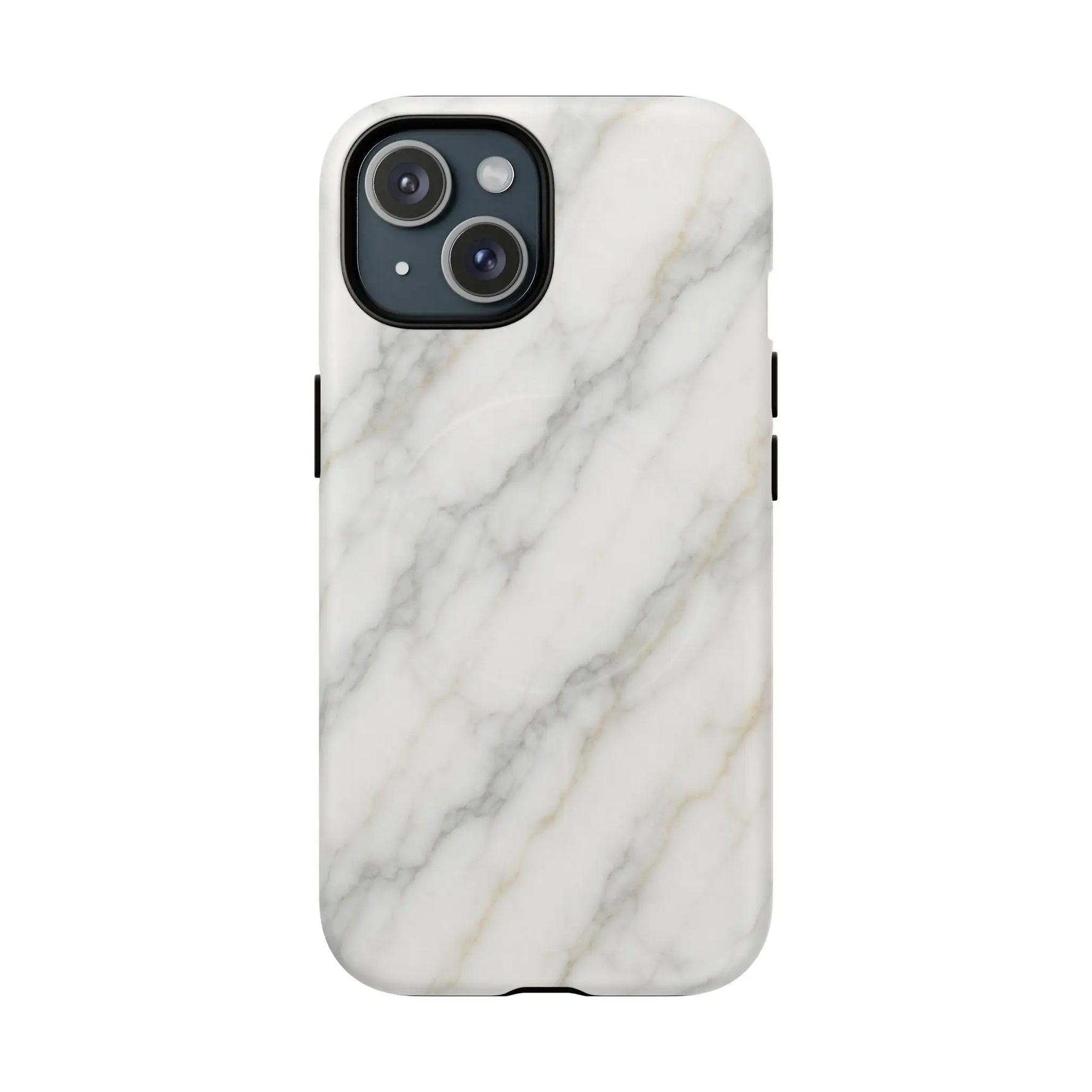 Classic White Marble iPhone Case with MagSafe - Shamo's