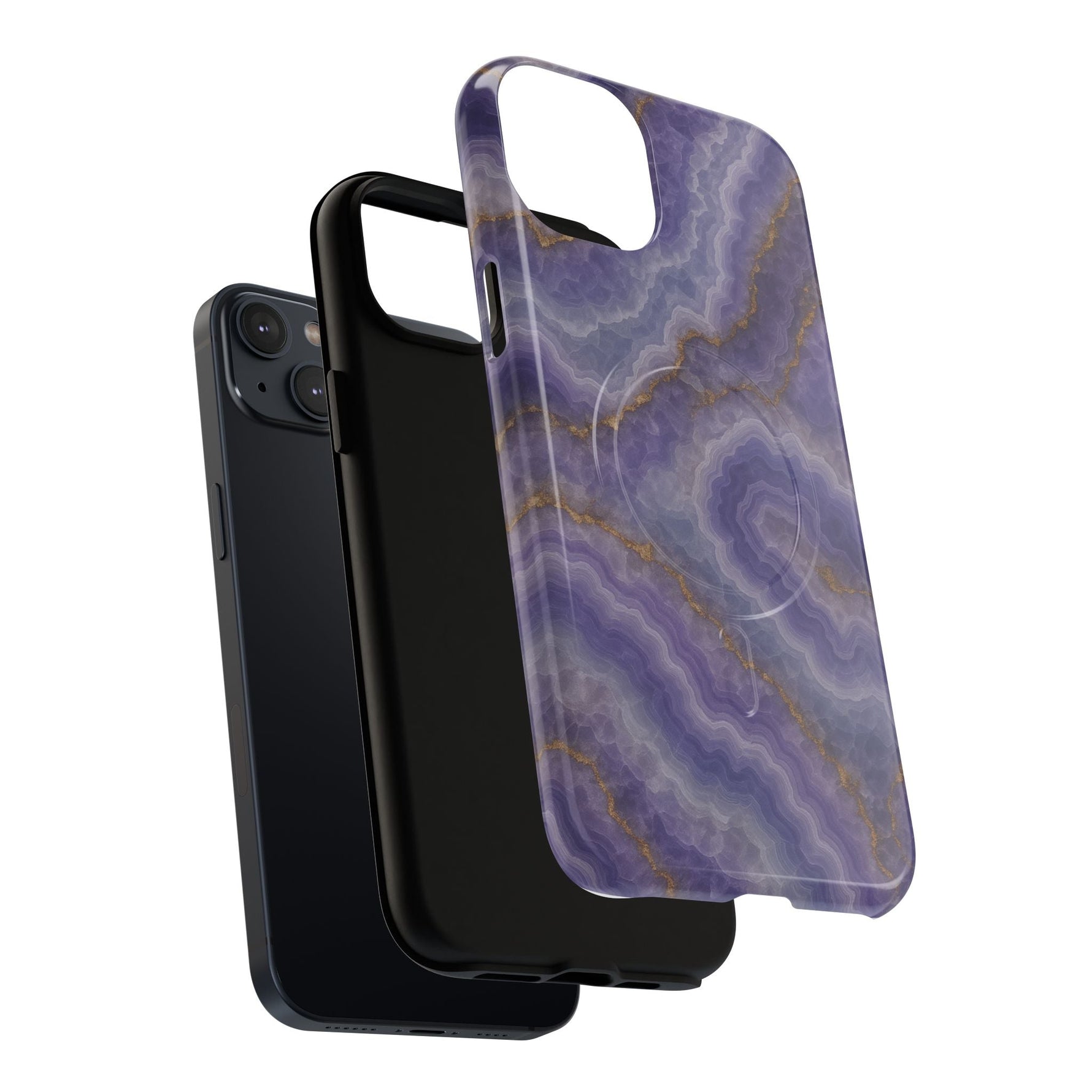 Purple Agate Marble iPhone Case with MagSafe  Shamo's