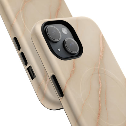 Luxury Series Marble Beige iPhone Case compatible with MagSafe - Shamo's