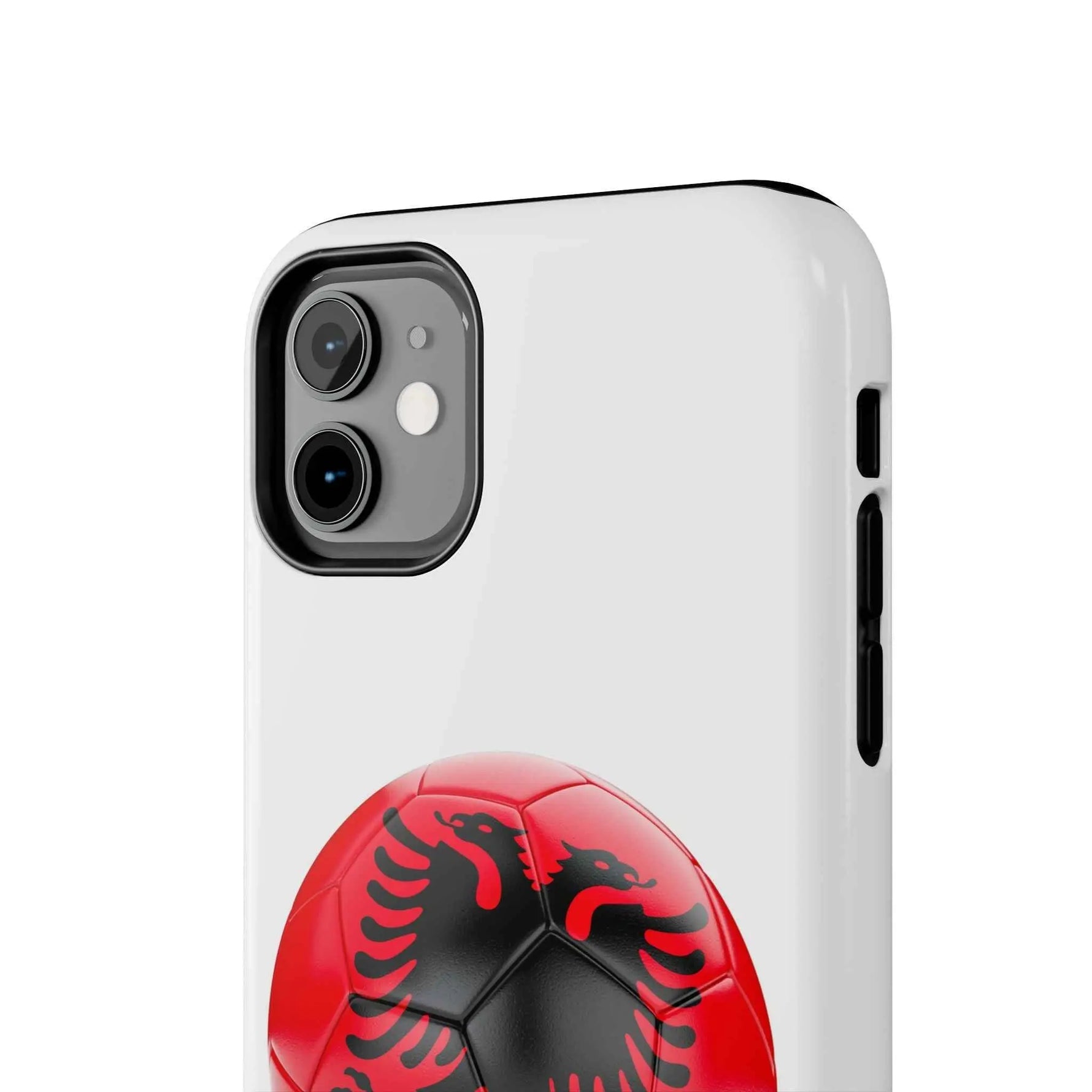 Tough Phone Cases with Albanian soccer flag