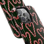 Candy Cane Heart MagSafe Impact-Resistant iPhone Case  Shamo's