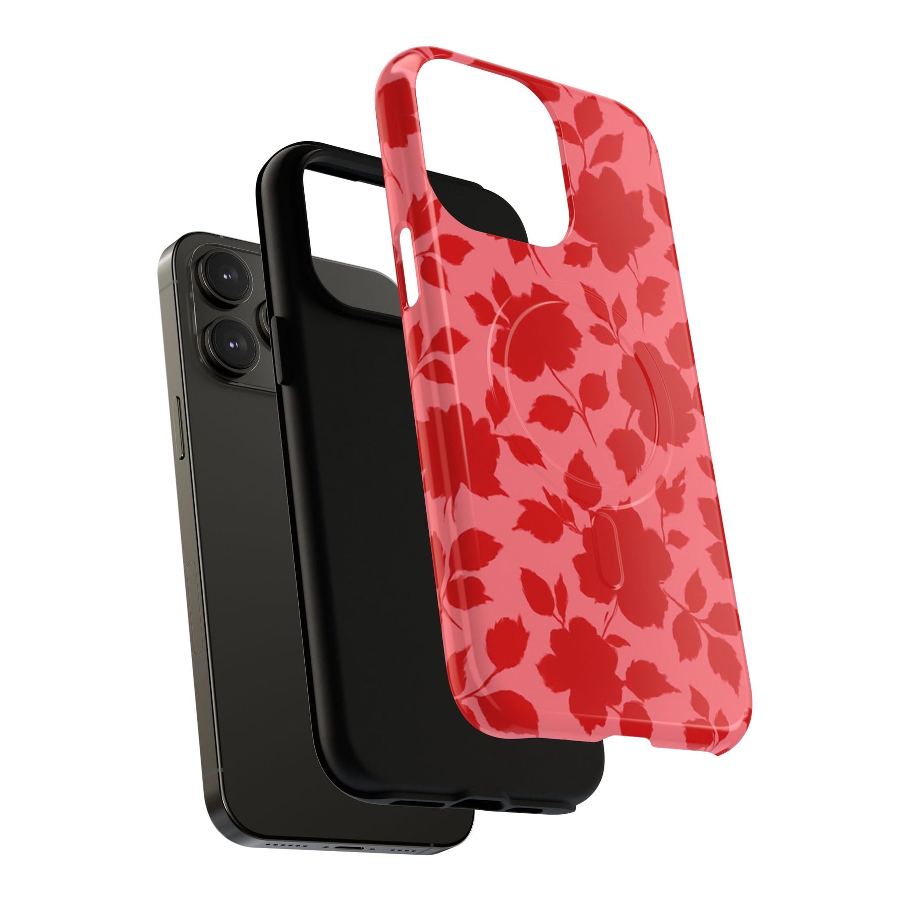 Red Floral Love iPhone Case (MagSafe compatible)  Shamo's