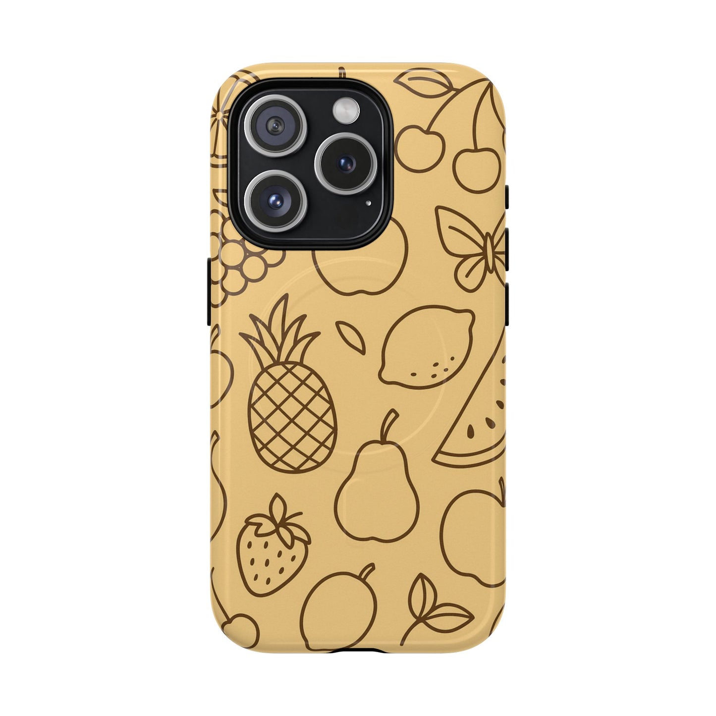 Fruity Drawing Design iPhone Case | Compatible with MagSafe