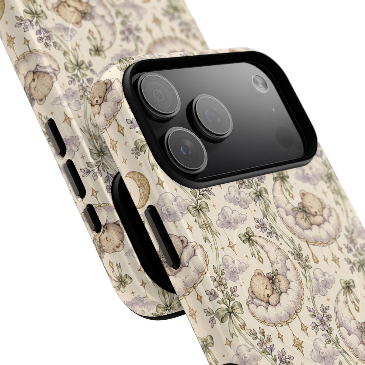 Dromerige wolkenknuffelbeer iPhone-hoesje met MagSafe