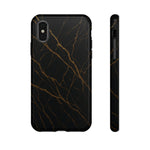 Black Marble Tough iPhone Case - Shamo's