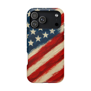 American Flag Tough Phone Case: Show Your Patriotism in Style  Shamo's iPhone 17 Pro Max / Matte