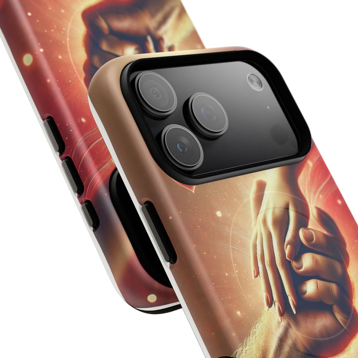Magnetic Phone Case - Hands in Love Design - Compatible with MagSafe