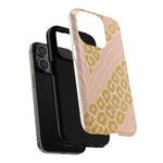 Pink Gold Leopard iPhone Case compatible with MagSafe - Shamo's