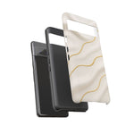 Elegant Gold Wave Tough iPhone Case  Shamo's
