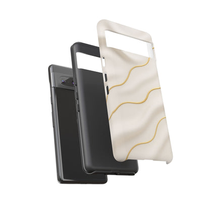 Elegant Gold Wave Tough iPhone Case