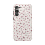 Rosebud Floral Tough iPhone Case | Pink Vintage Flower Protective Cover