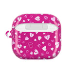 Pink Broken Heart Pattern AirPod Case — Cute Valentine Protective Charging Case