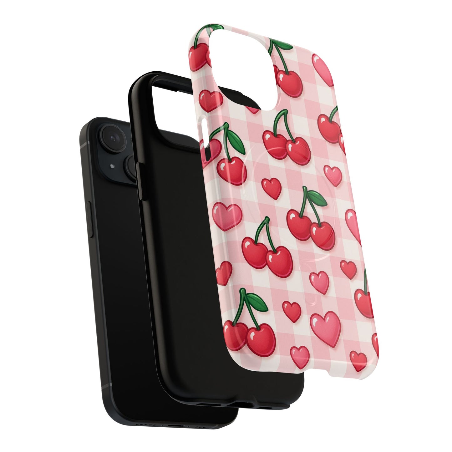 Y2K Cherries & Hearts iPhone Case | MagSafe