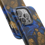 Blue Swirl & Burl Wood Impact iPhone Case | MagSafe compatible  Shamo's