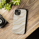 Elegant Gold Wave Tough iPhone Case  Shamo's