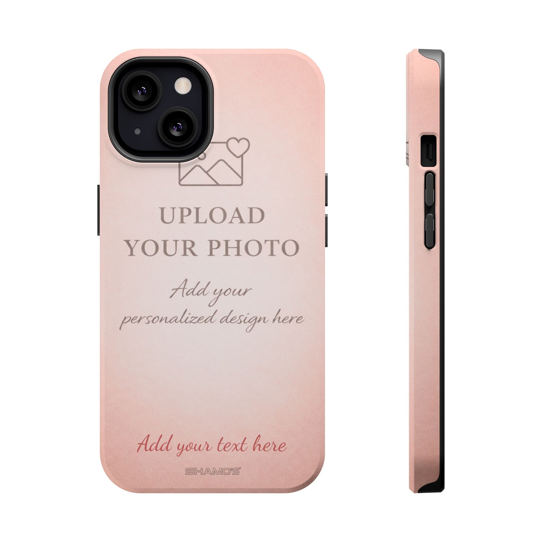 Personalizable iPhone Case | Add Your Own Photo and Text | MagSafe Compatible - iPhone 13 / Matte - Shamo's