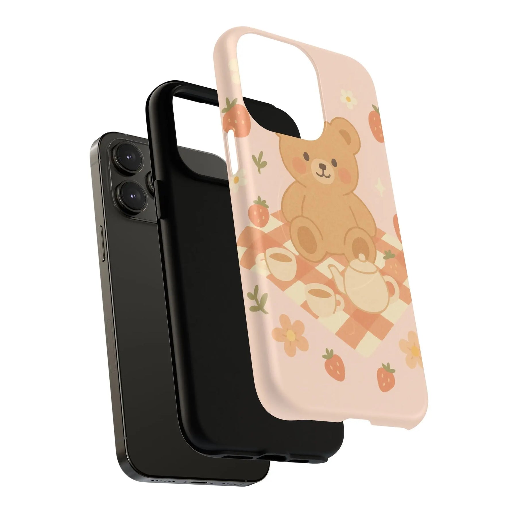 Blossom Bear Picnic iPhone Case with MagSafe  Shamo's