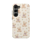 Cute Pastel Bear Impact Phone Case | Heart & Star Kawaii Pattern