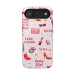 Boss Girl Cosmetic Pattern iPhone Case | MagSafe - iPhone 17 Air / Glossy - Shamo's