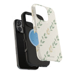 Eucalyptus Floral Laurel Magnetic Impact-Resistant Phone Case with MagSafe - iPhone 17 / Glossy - Shamo's