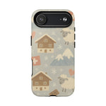 Swiss Chalet Sheep Pattern Tough MagSafe iPhone Case  Shamo's iPhone 17 Air / Glossy