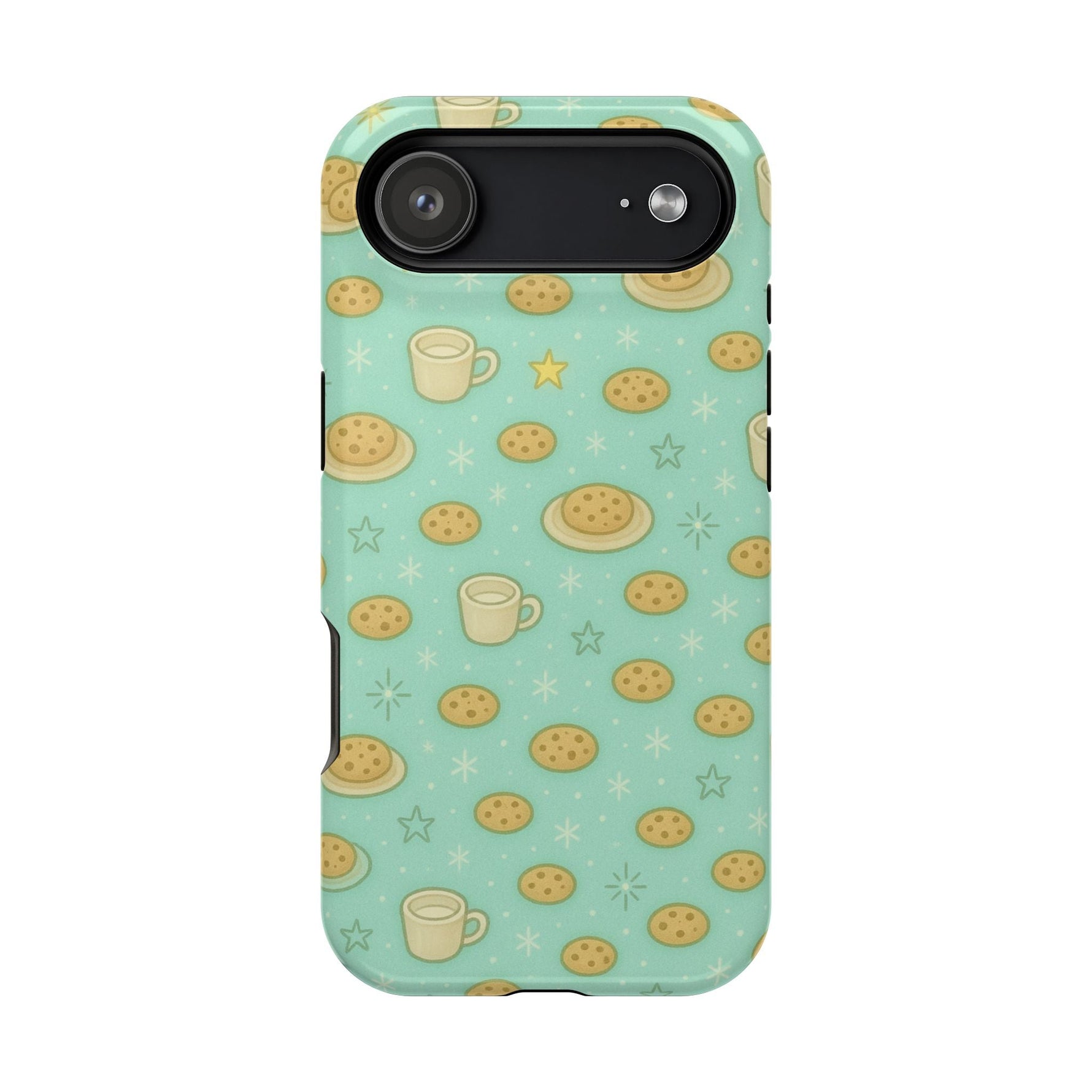 Cookie & Coffee Pattern Tough iPhone Case — Impact-Resistant  Shamo's iPhone 17 Air / Glossy / Without gift packaging