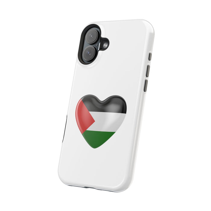MagSafe Tough Cases with Palestinian flag in heart shape