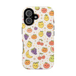 Cute Kawaii Fun Fruit Pattern Magnetic Impact-Resistant iPhone Case with MagSafe Compatibility