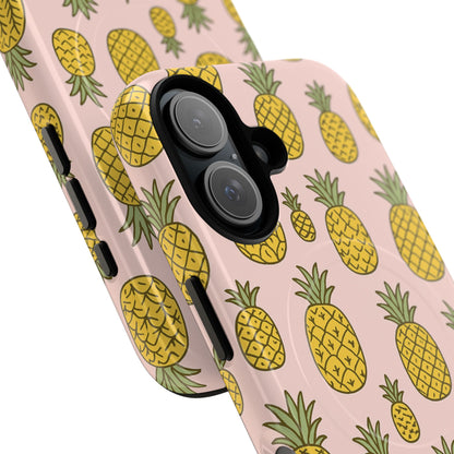 Pineapple Pattern Fruit Case for iPhone | MagSafe Compatible