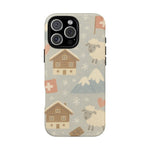 Swiss Chalet Sheep Pattern Tough MagSafe iPhone Case  Shamo's iPhone 16 Pro Max / Matte
