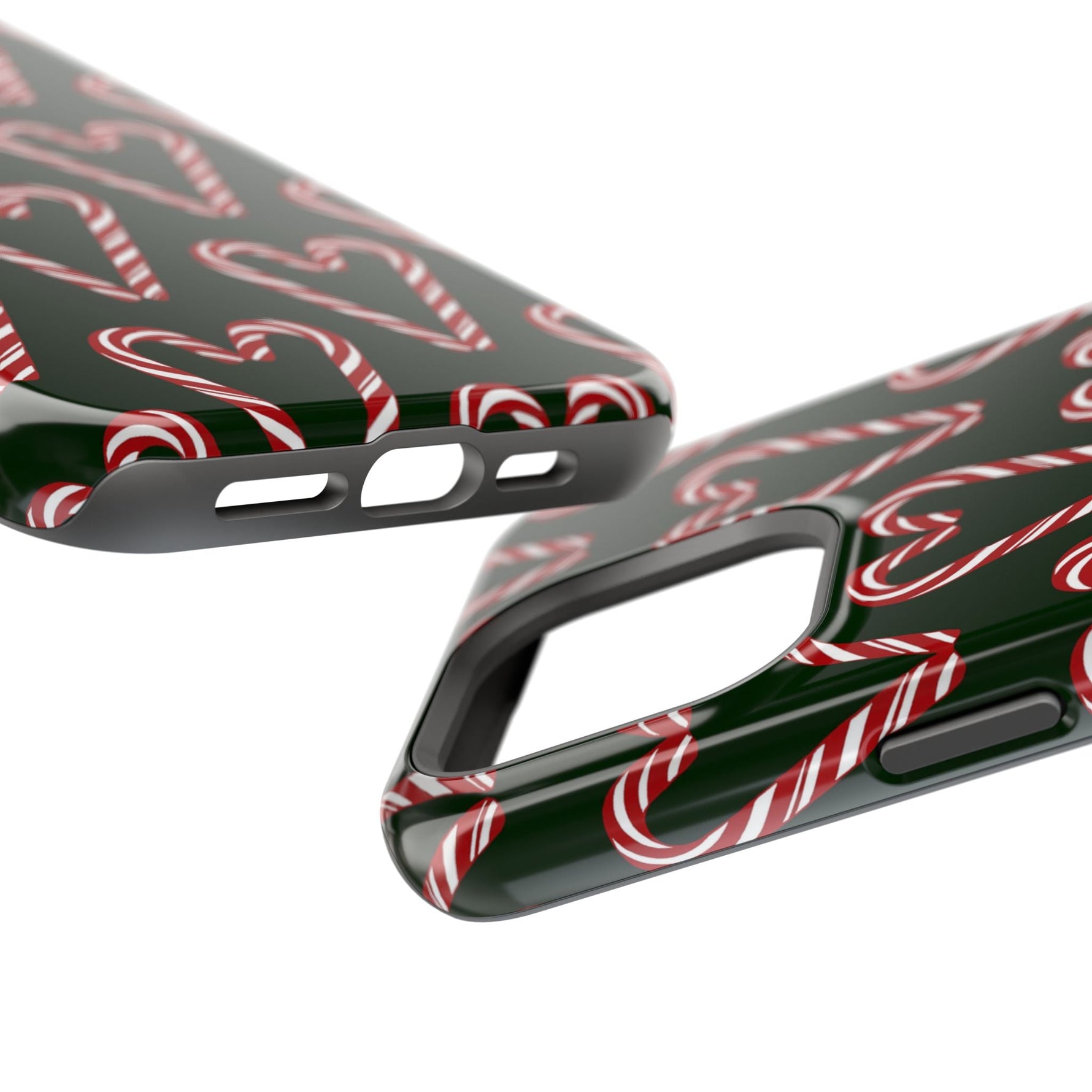 Candy Cane Heart MagSafe Impact-Resistant iPhone Case  Shamo's