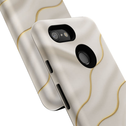 Elegant Gold Wave Tough iPhone Case