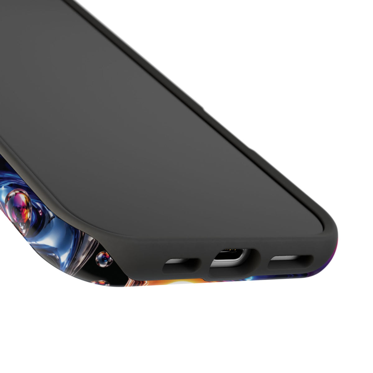 Liquid Aurora MagSafe Phone Case – Colorful Chrome-Effect Swirls | Glossy