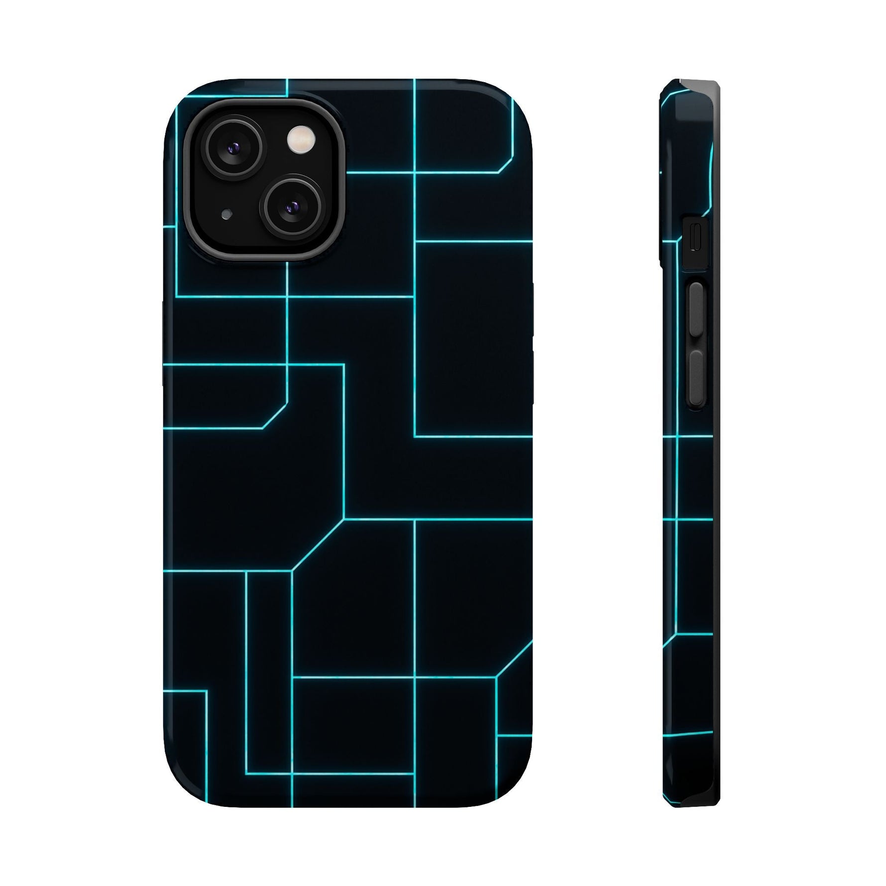 Neon Grid Magnetic Impact-Resistant iPhone Case | MagSafe compatible  Shamo's iPhone 14 / Glossy